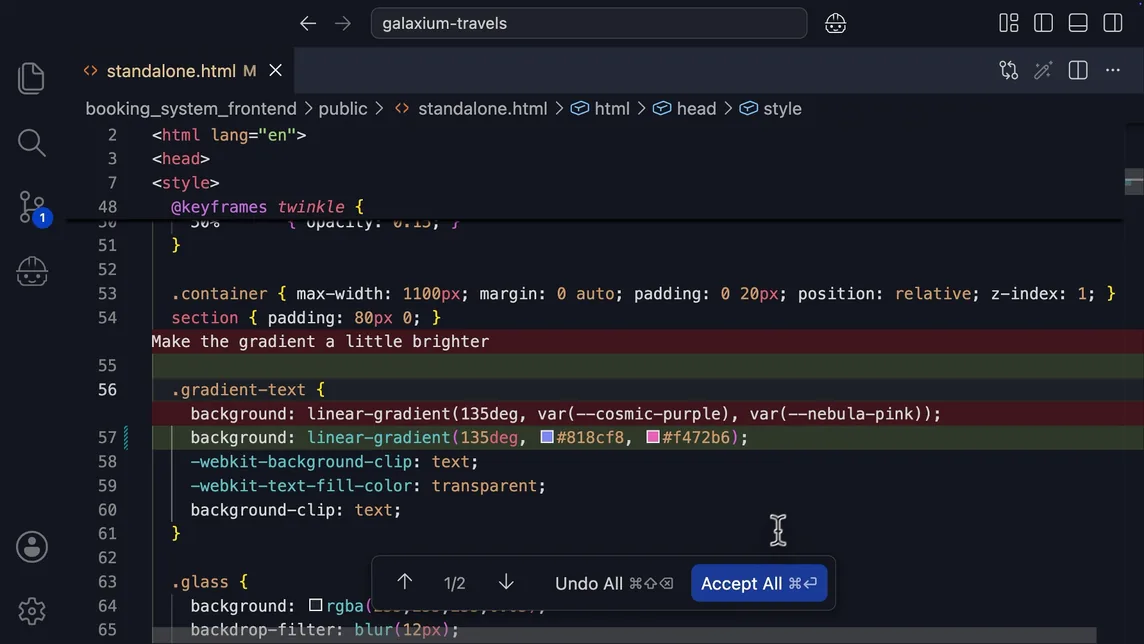 Záber z IBM Bob — Literate Coding